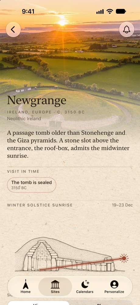 Screenshot: Newgrange and the midwinter sunrise